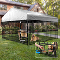10×10FT Outdoor Dog Kennel with Roof W927