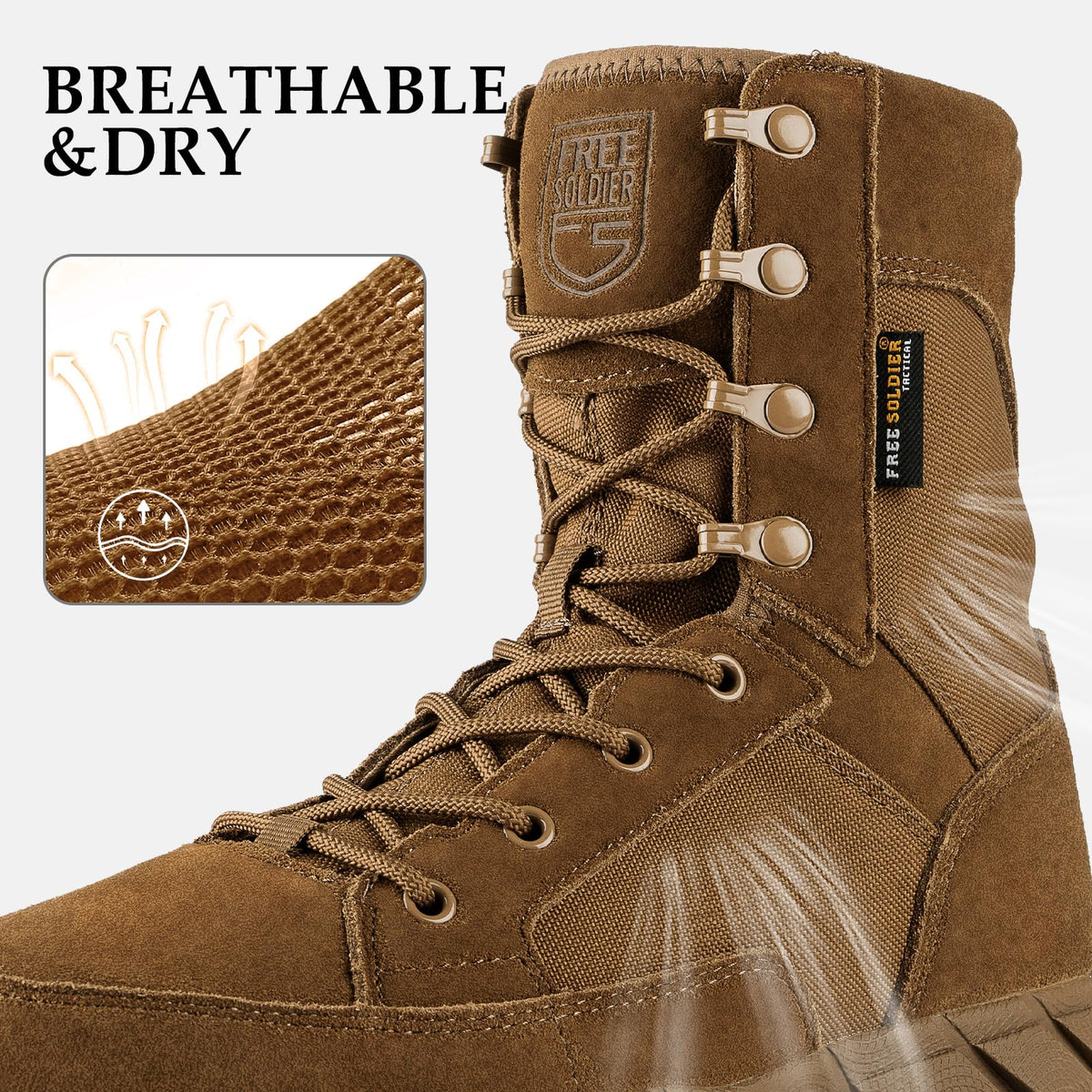 8" Zip Military Tactical Boot B35957