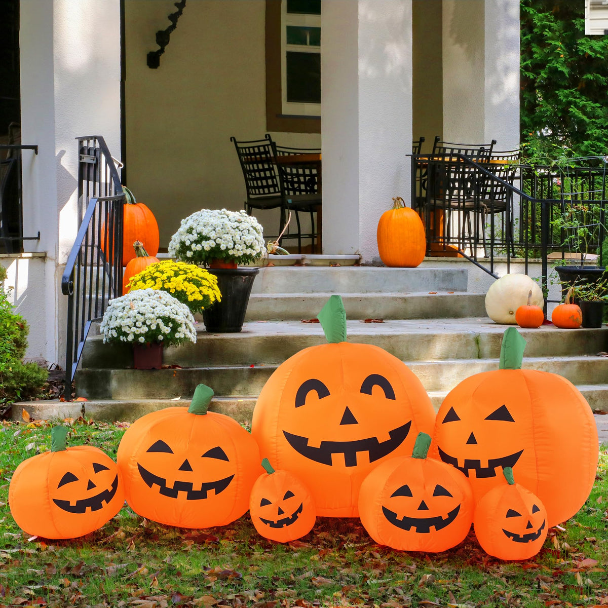 7.5FT Inflatable Outdoor Decoration Pumpkin Z37439