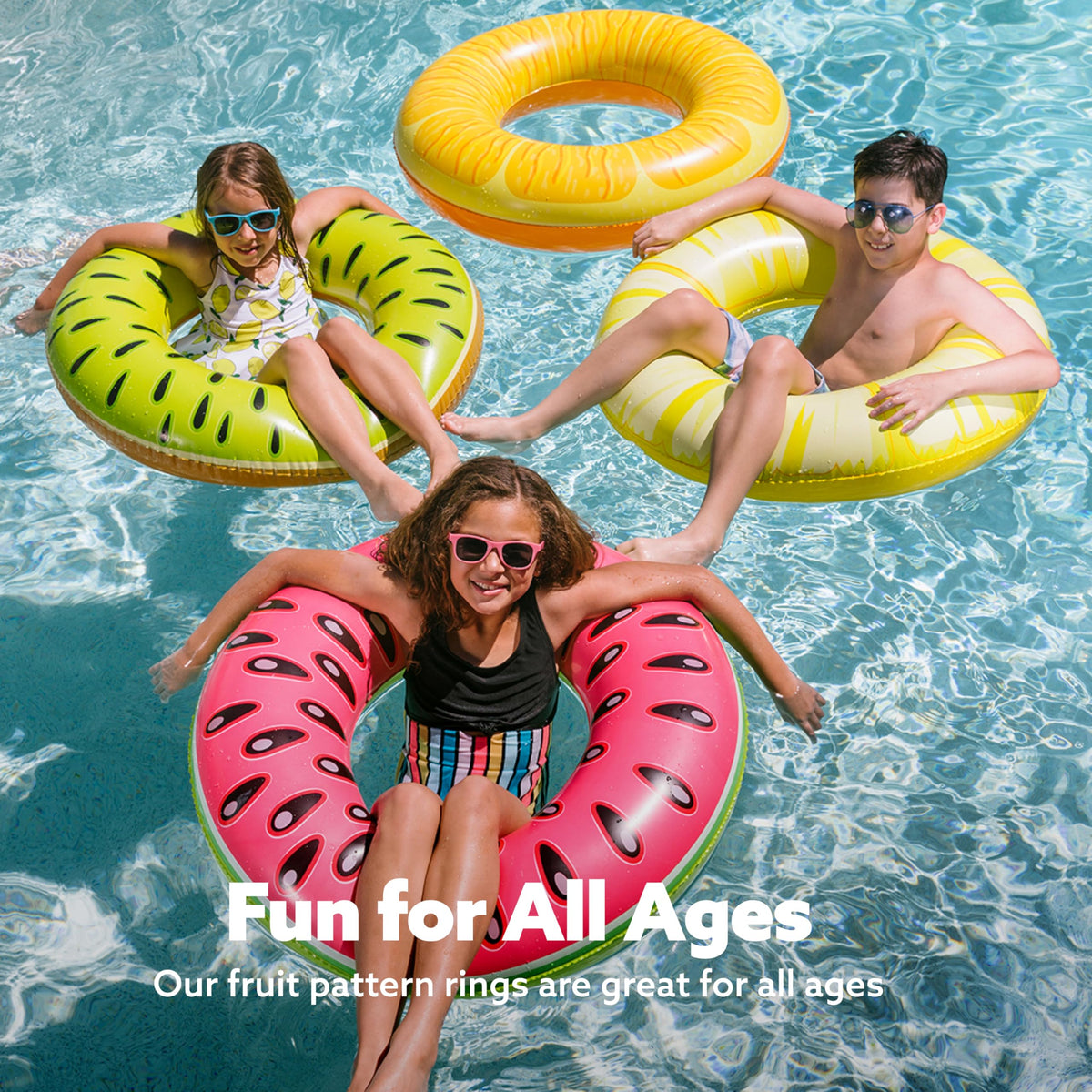 4 Pack Inflatable Pool Floats Q349